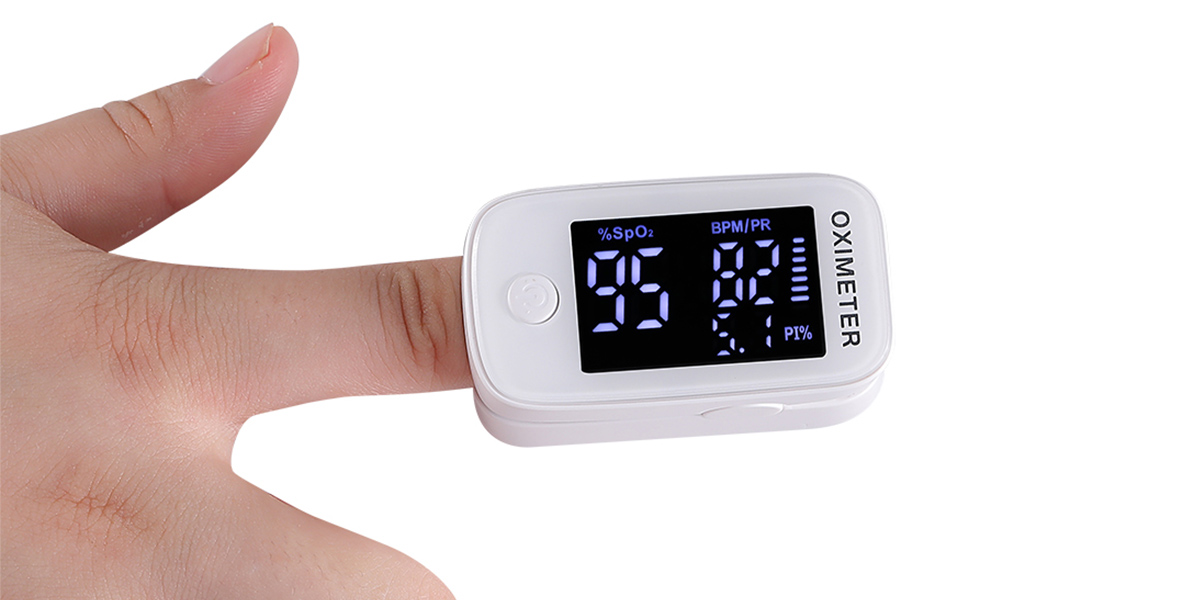 Pulsossimetro Da Dito Con Display OLED – Misura SpO2, Frequenza Cardiaca, Indice Di Perfusione, Barra Del Polso, Spegnimento Automatico, Compatto